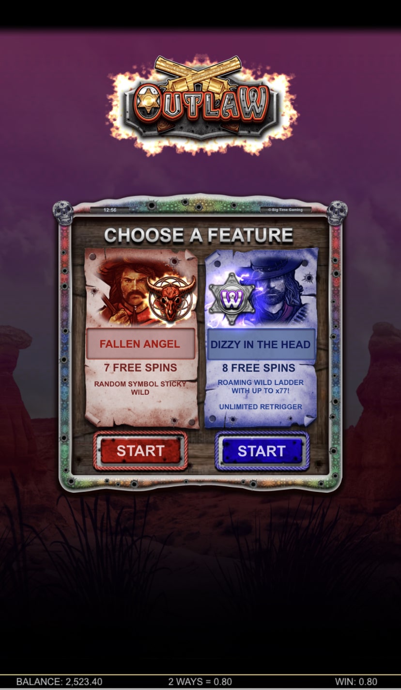 Outlaw slot Choose a Free Spins Feature
